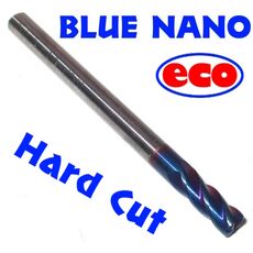 3mm x .2mm LONG HARD CUT CARBIDE END MILL (eco) - CORNER RADIUS E/M at Carbidenz