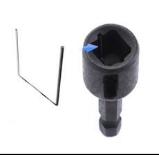 M12 Tap Socket Adapter 1/4" Hex Shank - METRIC HAND TAPS at Carbidenz