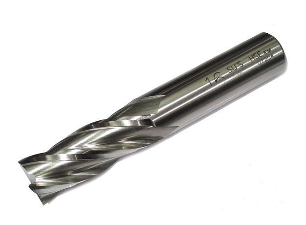 16mm PLAIN SHANK ENDMILL HSS-Co - METRIC END MILL HSS COBALT at Carbidenz
