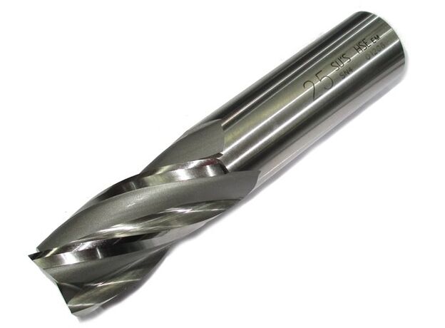 25mm PLAIN SHANK ENDMILL HSS-Co - METRIC END MILL HSS COBALT at Carbidenz
