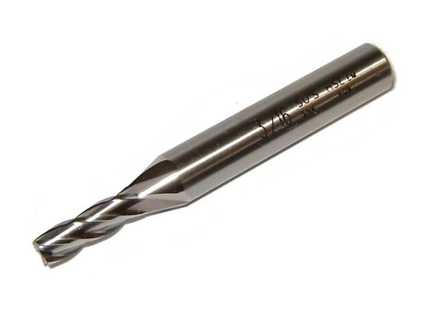 3/16" PLAIN SHANK ENDMILL HSS-Co - IMPERIAL END MILL HSS COBALT at Carbidenz
