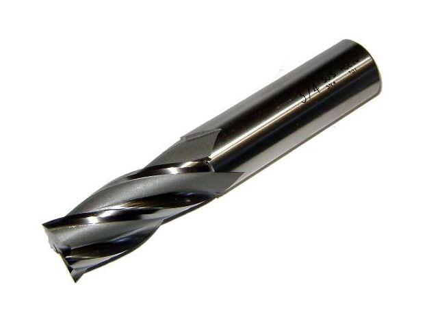 3/4" PLAIN SHANK ENDMILL HSS-Co - IMPERIAL END MILL HSS COBALT at Carbidenz