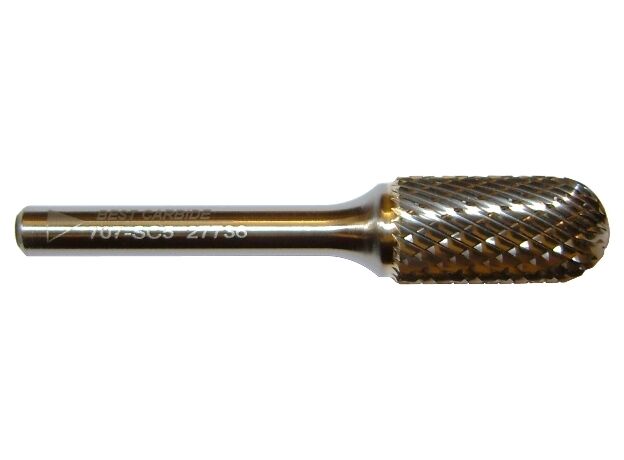SC-5L6 LONG SHANK CARBIDE BURR USA - DOUBLE CUT BURR at Carbidenz