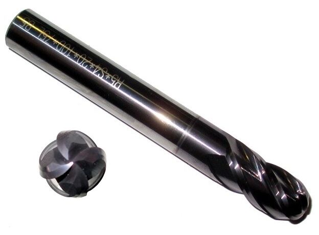 8mm 4 FLUTE CARBIDE BALL END MILL  (Winstar) - BALL END CARBIDE at Carbidenz