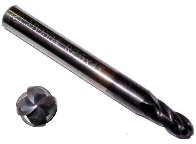 5mm 4 FLUTE CARBIDE BALL ENDMILL - BALL END CARBIDE at Carbidenz