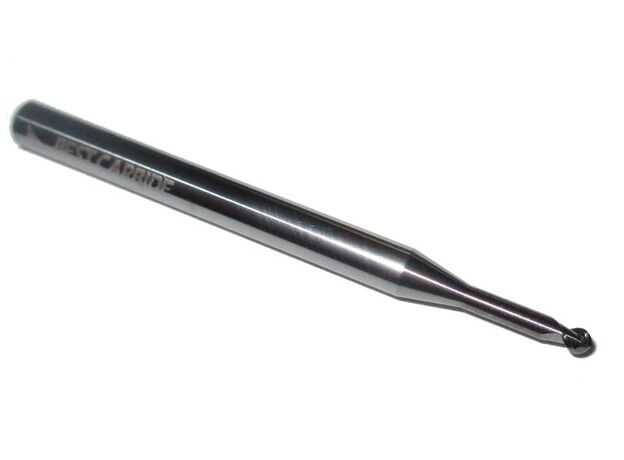 1mm Ball end mill for aluminium (USA) 373-2010 - ALUMINIUM BALL E/M at Carbidenz