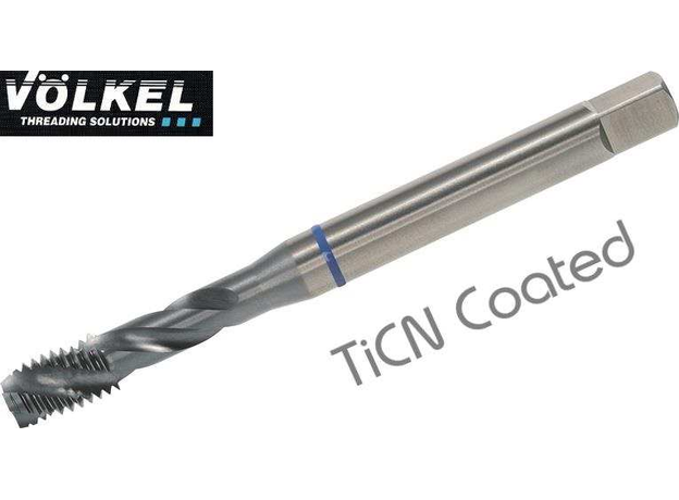 M16 x 2.0  HSS-Co  SPIRAL FLUTE TAP TiCN COATED (blue band) - SPIRAL FLUTE TAPS at Carbidenz