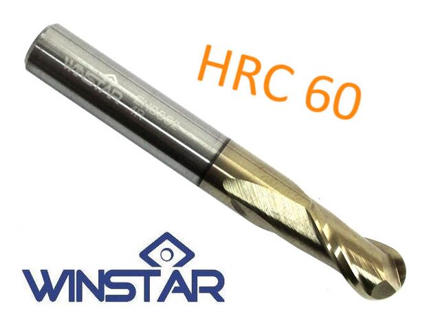 3mm Hard Cut 2 Flute Ball (Winstar) - BALL END CARBIDE at Carbidenz