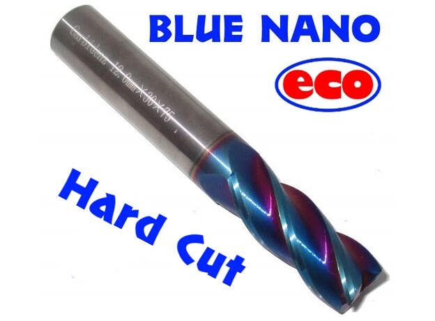 12mm x .5mm RADIUS HARD CUT CARBIDE END MILL (eco) - CORNER RADIUS E/M at Carbidenz