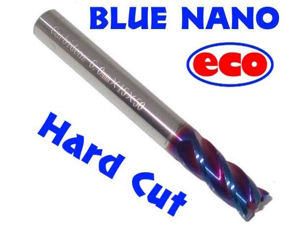 6mm x 1.0mm RADIUS HARD CUT CARBIDE END MILL (eco) - CORNER RADIUS E/M at Carbidenz