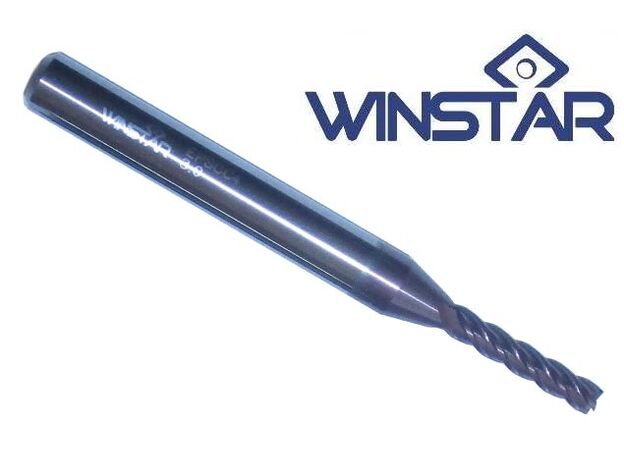 2mm Long series carbide end mill (Winstar) - LONG CARBIDE E/M at Carbidenz