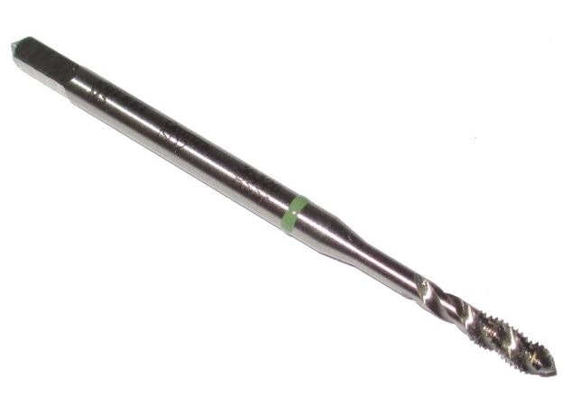M3 GREEN BAND SPIRAL FLUTE TAP (Volkel) - SPIRAL FLUTE TAPS at Carbidenz