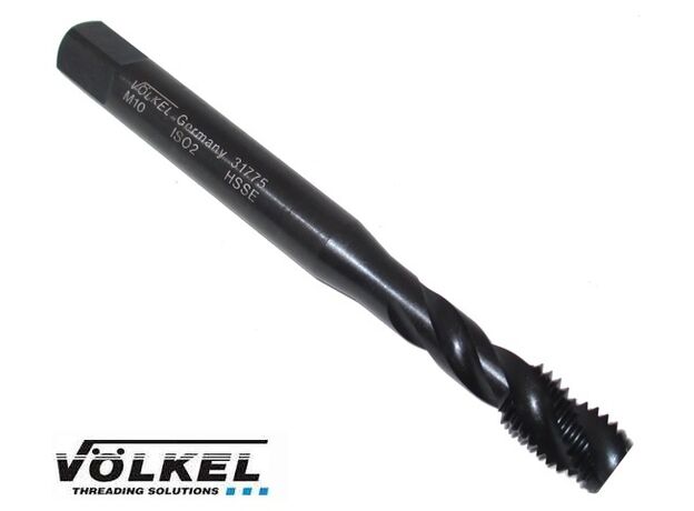 M10 SPIRAL FLUTE TAP (Black Oxide) - SPIRAL FLUTE TAPS at Carbidenz