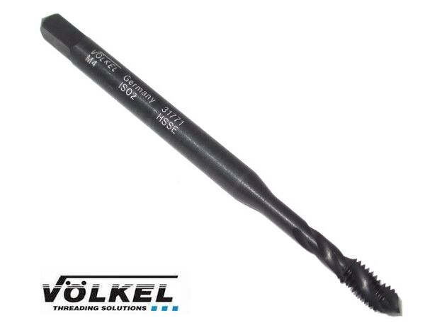 M4 SPIRAL FLUTE TAP (Black Oxide) - SPIRAL FLUTE TAPS at Carbidenz