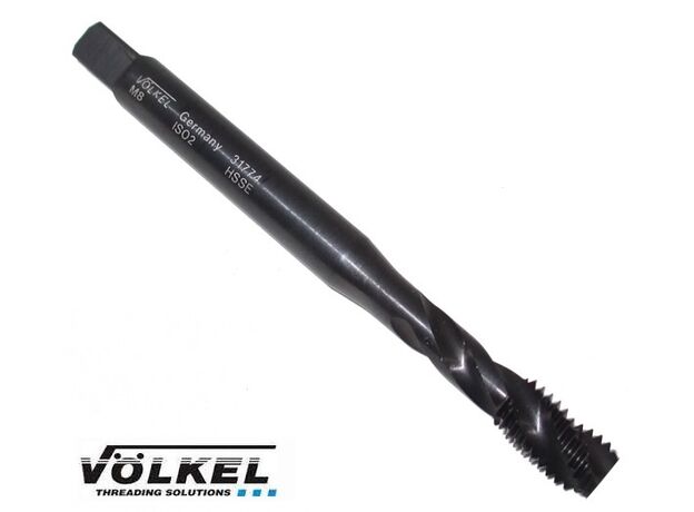 M8 x 1.25 SPIRAL FLUTE TAP (Black Oxide) - SPIRAL FLUTE TAPS at Carbidenz