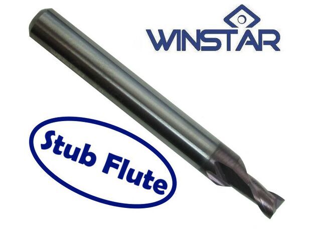 STUB LENGTH CARBIDE SLOT DRILL 4.0mm - 2 FLUTE CARBIDE E/M at Carbidenz