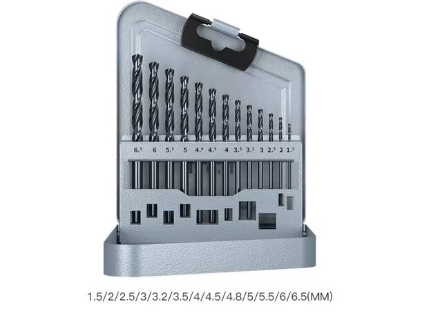 Hss Drill Set 1.5mm-6.5mm -13 piece - JOBBER DRILLS METRIC at Carbidenz