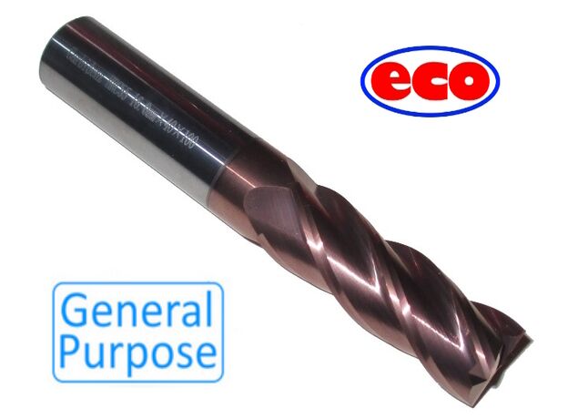 10mm CARBIDE ENDMILL (eco) - 4 FLUTE CARBIDE E/M at Carbidenz