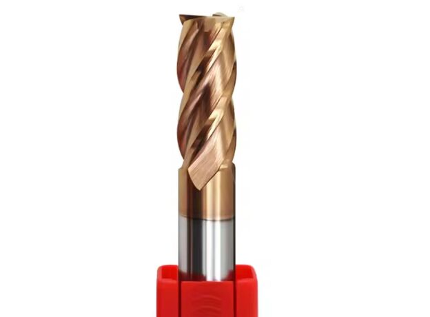 4 Flute End Mill 5/8" HRC55 (Bronze) - 4 FLUTE CARBIDE E/M at Carbidenz