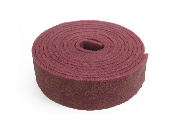 Red Scouring Pad Roll 5Meter - Synthetic steel wool/Scouring pad roll at Carbidenz