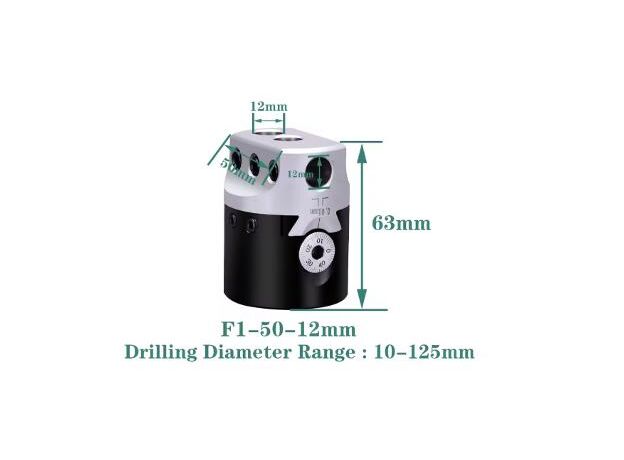 BORING HEAD AND SHANK NT40-(F1-50) - ARBORS, DRILL CHUCKS & ACCESSORIES at Carbidenz