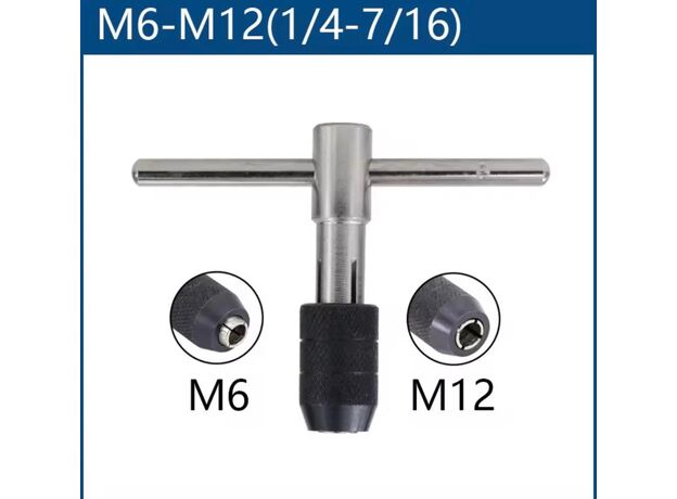 TAP WRENCH M6 - M12 (T TYPE) - THREAD REPAIR TOOLS at Carbidenz