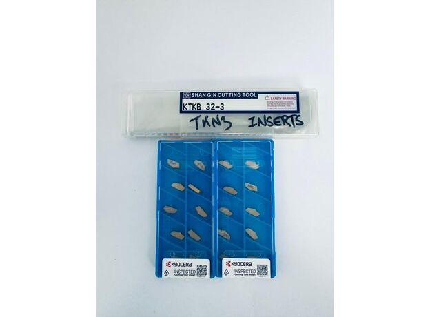 3mm TKN3 20 PARTING INSERTS AND HON JAN KTKB32-3 BLADE (SPECIAL) - PART OFF INSERTS at Carbidenz
