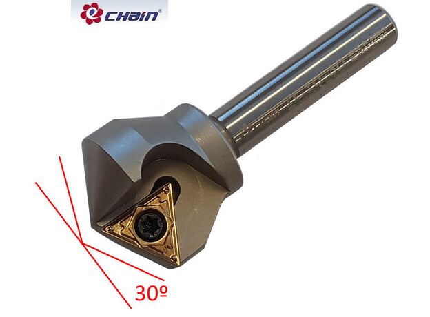 CHAMFER CUTTER 30° x 25mm TC10-30 - COUNTERSINK at Carbidenz