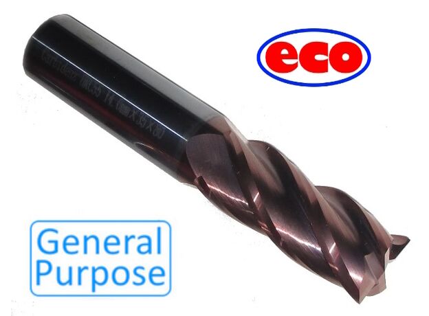 18mm CARBIDE ENDMILL (eco) - 4 FLUTE CARBIDE E/M at Carbidenz