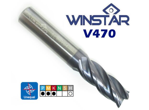 12mm VARIX CARBIDE ENDMILL - 4 FLUTE CARBIDE E/M at Carbidenz