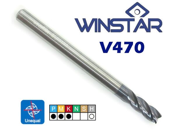 4mm VARIX CARBIDE ENDMILL - 4 FLUTE CARBIDE E/M at Carbidenz