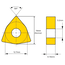 WNMG080404 GS CA5515 (STEEL) - WNMG INSERTS at Carbidenz