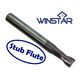 STUB LENGTH CARBIDE SLOT DRILL 6.0mm - 2 FLUTE CARBIDE E/M at Carbidenz
