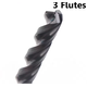COBALT M35 TiAIN JOBBER DRILL 5mm (3 FLUTES) - COBALT JOBBER DRILLS at Carbidenz