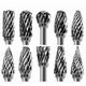 10 PIECE 1/8 SHANK BURR SET - DOUBLE CUT BURR at Carbidenz